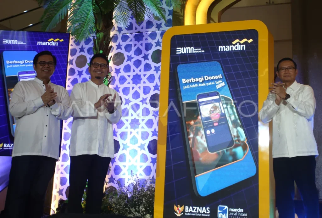 Bank Mandiri Gandeng MAI dan Baznas Luncurkan Fitur Donasi di Livin' by Mandiri